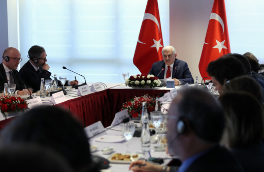Yıldırım AB üye ülkeleri misyon şefi yardımcılarıyla buluştu