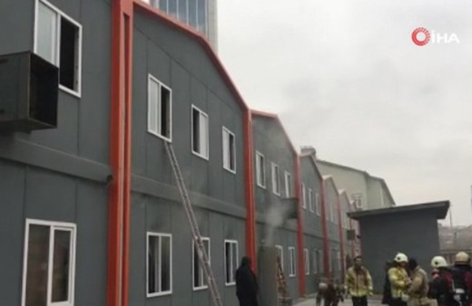 Şişli Endüstri Meslek Lisesinde yangın