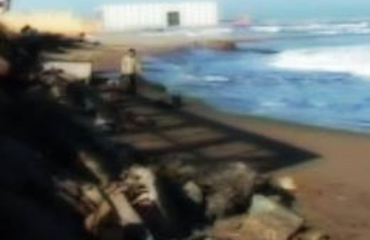 Dev dalgalar evleri yerle bir etti