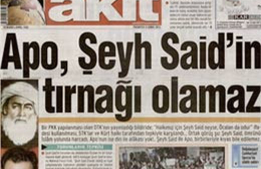 Akit gazetesinden tehlikeli manşet!