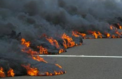 İşte cehennem ateşi!