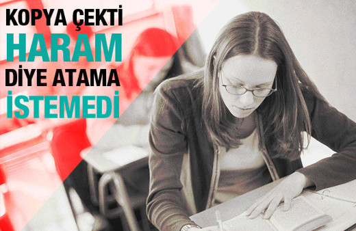 KPSS'deki kopyayı müftüye sordu!