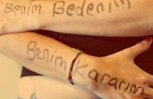 Kadınlardan benim bedenim çıkışı