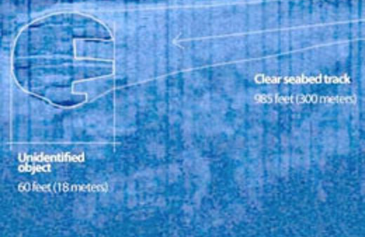 Baltık denizinde esrarengiz şekil