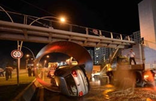 Ankara'da ilginç kaza!