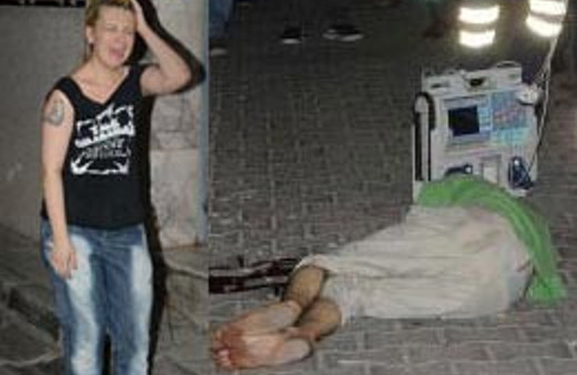 Genç kadın ceset karşısında şoke oldu