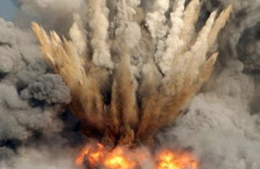 Bomba böyle imha edildi!