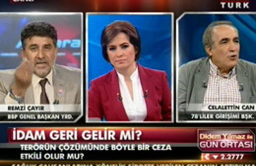 İdam kavgası canlı yayını karıştırdı