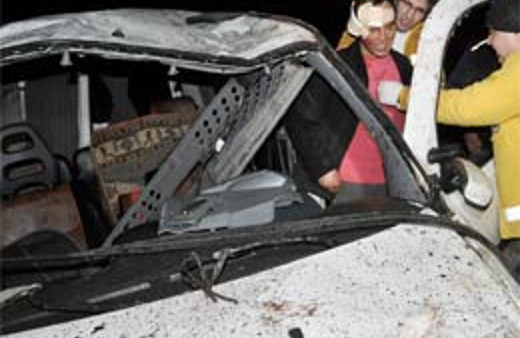 Kız istemeye giderken kaza yaptı!