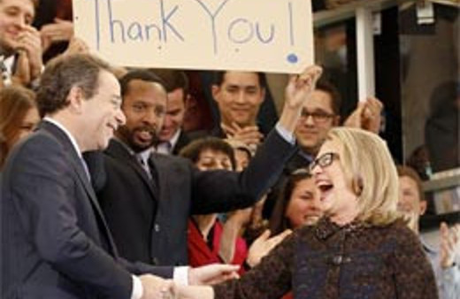 Clinton'dan duygusal veda