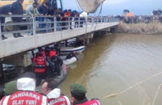 Nehre uçan o otomobil bulundu