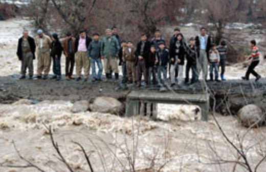 Derecik'te sel felaketi