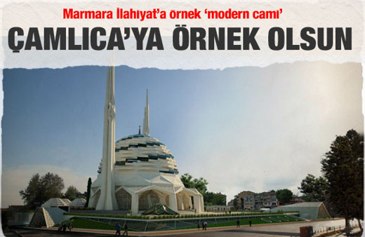 İşte modern Marmara İlahiyat Camii