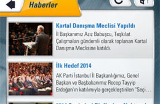 AK Parti İstanbul akıllı telefonlarda