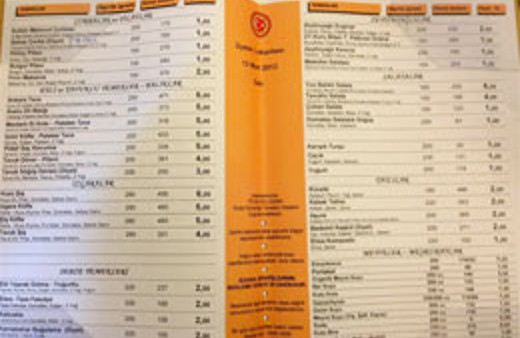 İşte Meclis lokantasının sudan ucuz fiyat mönüsü