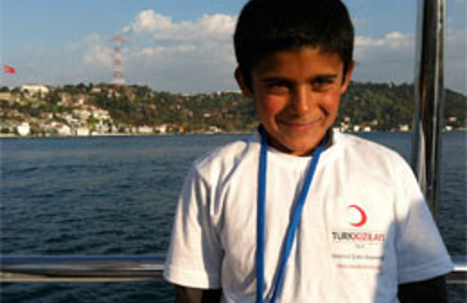 Hayatında ilk defa deniz gördü