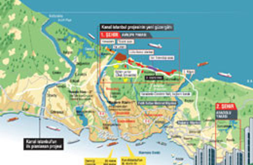 İşte Kanal İstanbul'un güzergahı