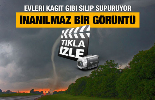 Kıyametin provası gibi görüntü (İzleyin!)
