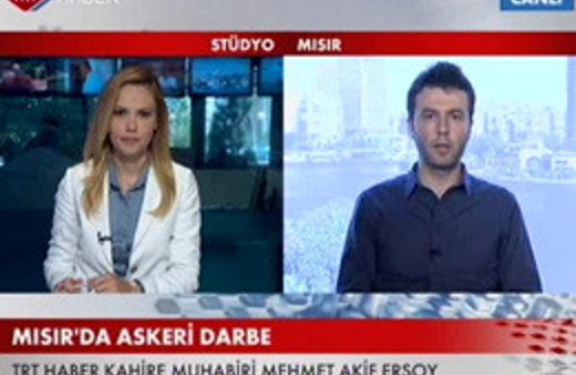 Mısır polisi TRT bürosunu bastı!