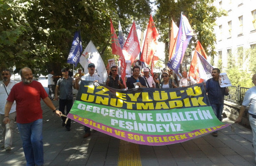 Yeşiller ve Sol 12 Eylül'ü andı!