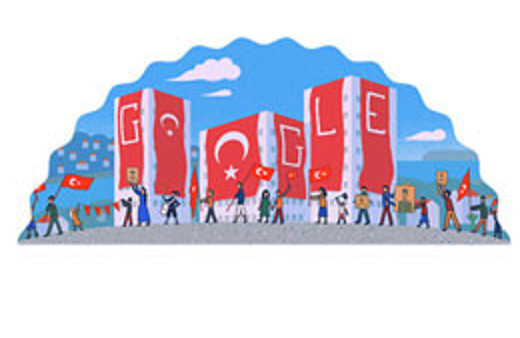 Google'dan Cumhuriyet Bayramı doodle'ı