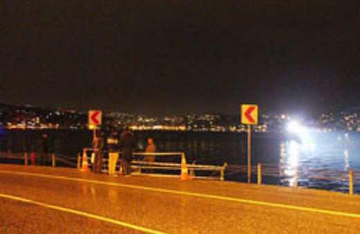 Bariyerleri aştı denize uçtu