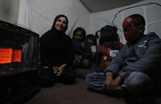 Çadır kentte buruk yılbaşı