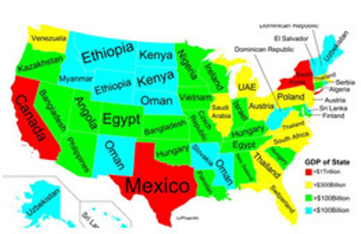 Amerika'nın eyaletleri bile dünyaya denk