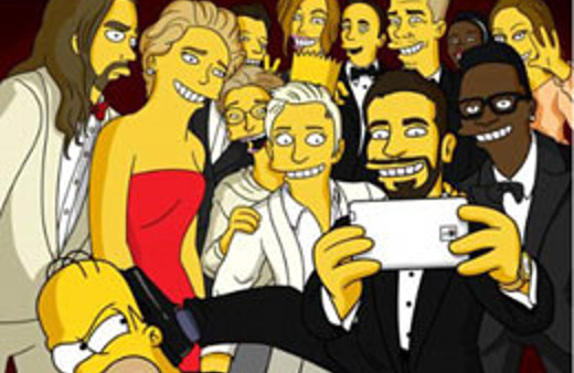 The Simpsons Oscar selfiesi kırdı geçirdi!