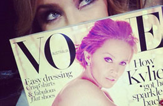 Kylie Minogue Vogue çekimleri olay oldu!