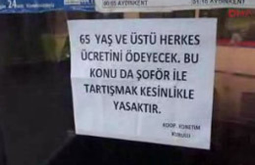 Emekliye bedava yolculuk isyan ettirdi