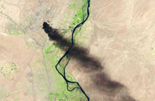 IŞİD'in saldırıları uzaydan bile görülüyor