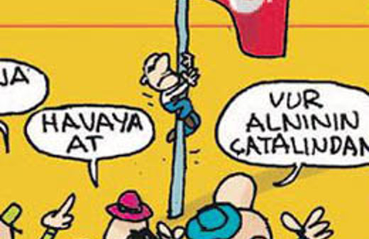 Salih Memecan'dan olay yaratacak bayrak karikatürü