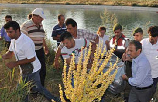 Oğlu için kanala atlayan baba kurtarılamadı!