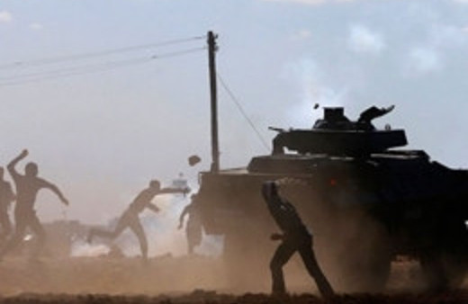 Sınırda müdahale anında hortum çıktı