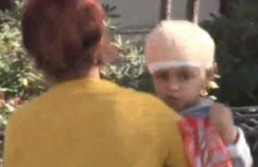 Minik Eren'i kafasına düşen taş kurtardı