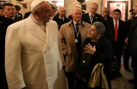 Papa ziyaretine Serra Yılmaz tepkisi