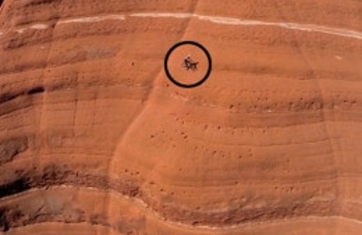 Dağdan inişi izleyenler gözlerine inanamadı