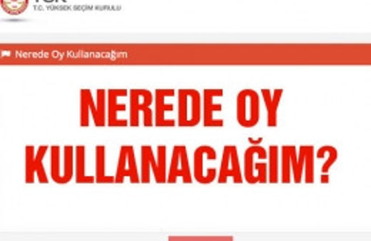 Son 1 gün nerede oy kullanacağım? YSK ekranı
