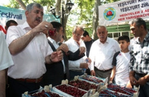 Yeşilyurt Kiraz Festivali sona erdi