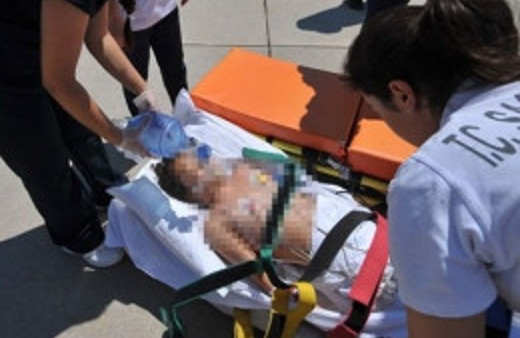 Havada kalbi durdu apronda kurtuldu