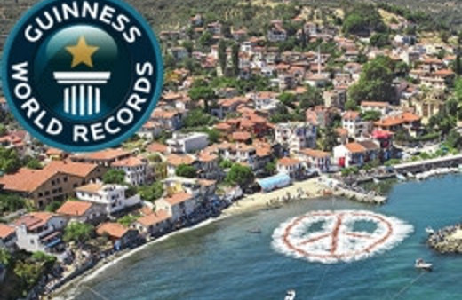 Mudanya'ya 'Barış sembolü' rekoru geldi