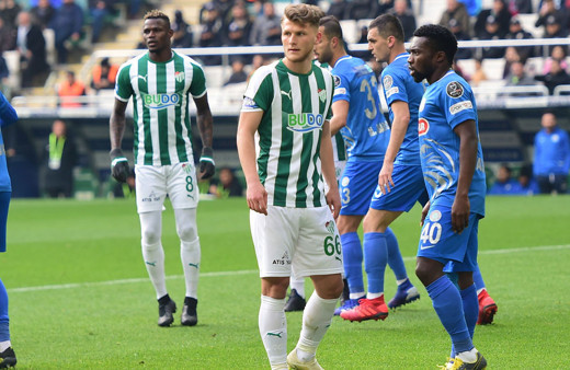 Bursaspor'da Yusuf Erdoğan sahayı terk etmek istedi