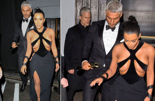 Kim Kardashian'dan tüm zamanların en iddialı kıyafeti