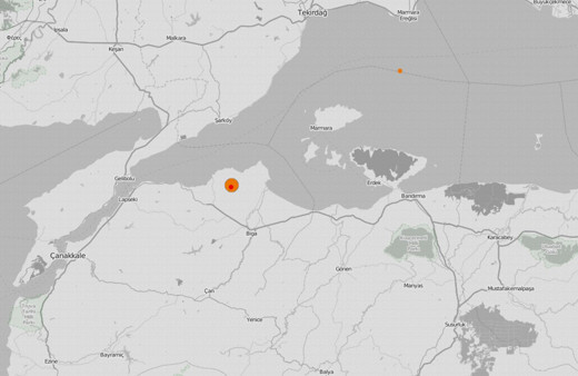 Çanakkale'de korkutan deprem!