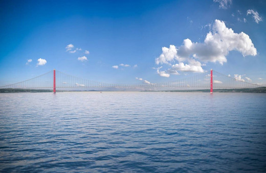 Köprü ayaklarının ıslak havuzdaki çalışmaları sürüyor