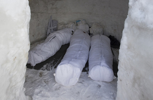 Kars'ta komandoların İglo evlerinden inanılmaz görüntü