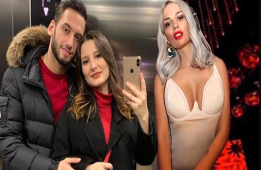 Merve Sanay'a DM'den yürümüştü Çalhanoğlu eşine aşkını haykırdı