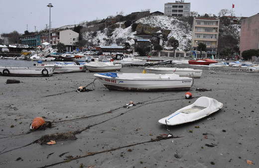 Tekirdağ'da deniz 30 metre çekildi