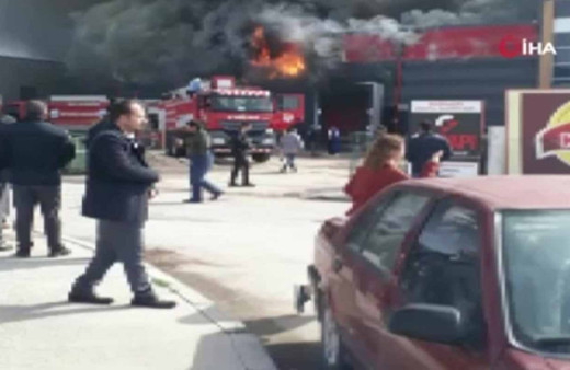 Aksaray’da sucuk fabrikasında yangın